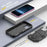 For iPhone 17 Armor Magsafe Holder PC Hybrid TPU Phone Case(Black)