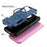For iPhone 17 Armor Magsafe Holder PC Hybrid TPU Phone Case(Dark Blue)