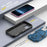 For iPhone 17 Armor Magsafe Holder PC Hybrid TPU Phone Case(Dark Blue)