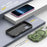 For iPhone 17 Armor Magsafe Holder PC Hybrid TPU Phone Case(Army Green)