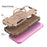For iPhone 17 Armor Magsafe Holder PC Hybrid TPU Phone Case(Desert Gold)