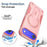 For iPhone 17 Air Armor Magsafe Holder PC Hybrid TPU Phone Case(Pink)