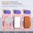 For iPhone 17 Air Armor Magsafe Holder PC Hybrid TPU Phone Case(Pink)