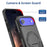 For iPhone 17 Air Armor Magsafe Holder PC Hybrid TPU Phone Case(Black)