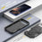 For iPhone 17 Air Armor Magsafe Holder PC Hybrid TPU Phone Case(Black)