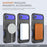 For iPhone 17 Air Armor Magsafe Holder PC Hybrid TPU Phone Case(Black)