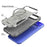 For iPhone 17 Air Armor Magsafe Holder PC Hybrid TPU Phone Case(Grey)