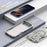 For iPhone 17 Air Armor Magsafe Holder PC Hybrid TPU Phone Case(Grey)