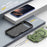 For iPhone 17 Air Armor Magsafe Holder PC Hybrid TPU Phone Case(Army Green)