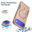 For iPhone 17 Air Armor Magsafe Holder PC Hybrid TPU Phone Case(Desert Gold)