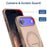 For iPhone 17 Air Armor Magsafe Holder PC Hybrid TPU Phone Case(Desert Gold)