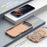 For iPhone 17 Air Armor Magsafe Holder PC Hybrid TPU Phone Case(Desert Gold)