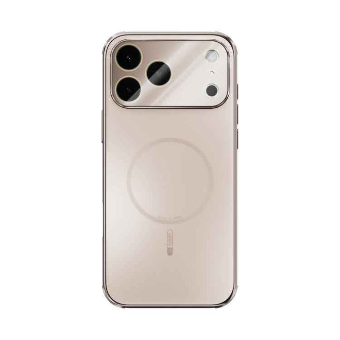 For iPhone 17 Pro Max ABEEL Heat Dissipation Frosted MagSafe Phone Case with Lens Film(Rose Gold)