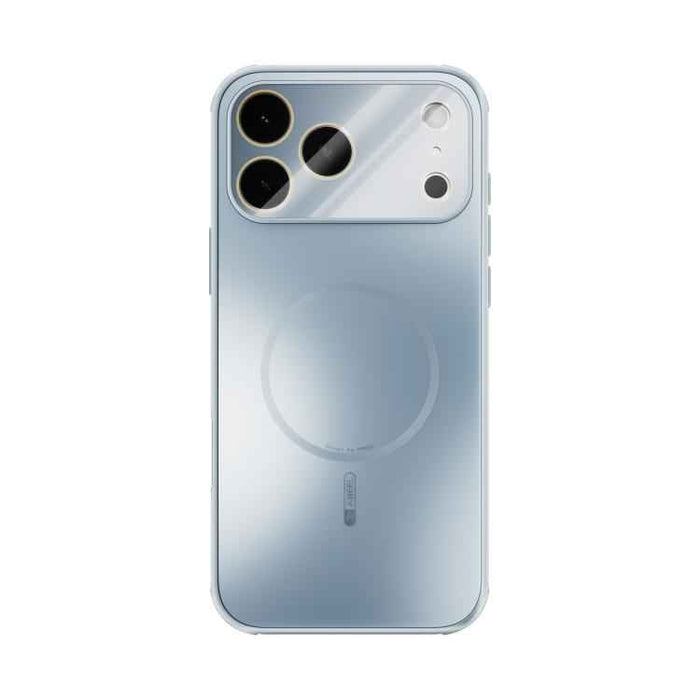 For iPhone 17 Pro Max ABEEL Heat Dissipation Frosted MagSafe Phone Case with Lens Film(Light Blue)