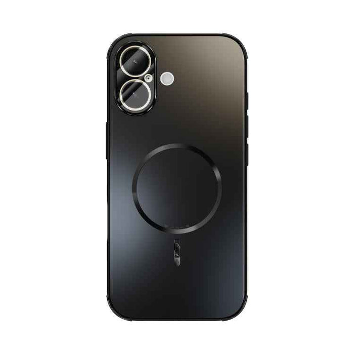 For iPhone 17 ABEEL Heat Dissipation Frosted MagSafe Phone Case with Lens Film(Black)
