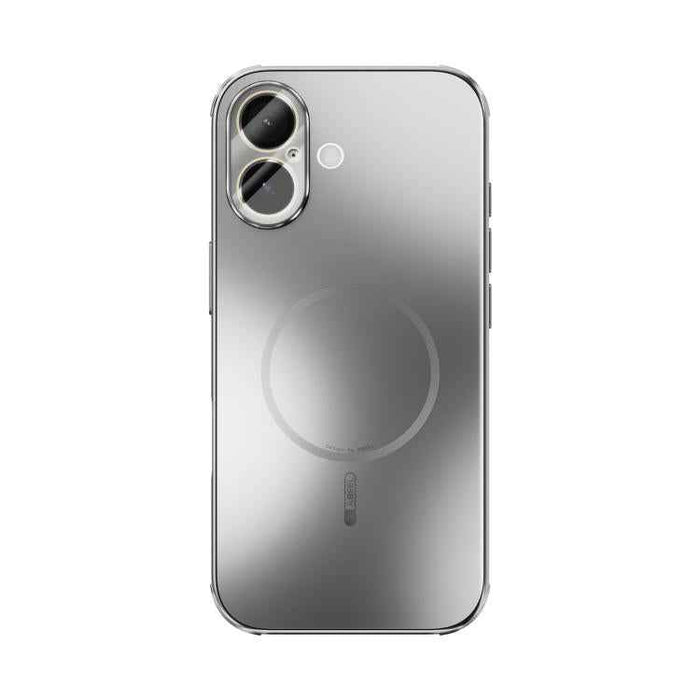 For iPhone 17 ABEEL Heat Dissipation Frosted MagSafe Phone Case with Lens Film(Silver)