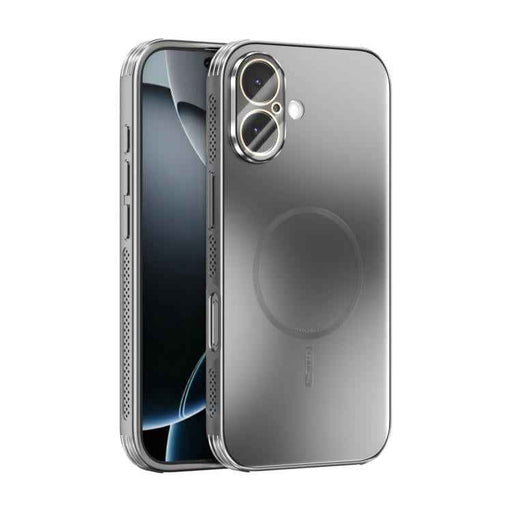 For iPhone 17 ABEEL Heat Dissipation Frosted MagSafe Phone Case with Lens Film(Silver)
