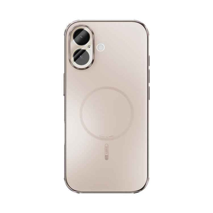 For iPhone 17 ABEEL Heat Dissipation Frosted MagSafe Phone Case with Lens Film(Rose Gold)