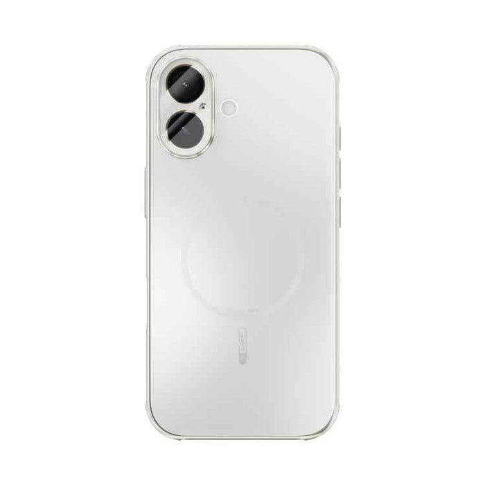 For iPhone 17 ABEEL Heat Dissipation Frosted MagSafe Phone Case with Lens Film(White)