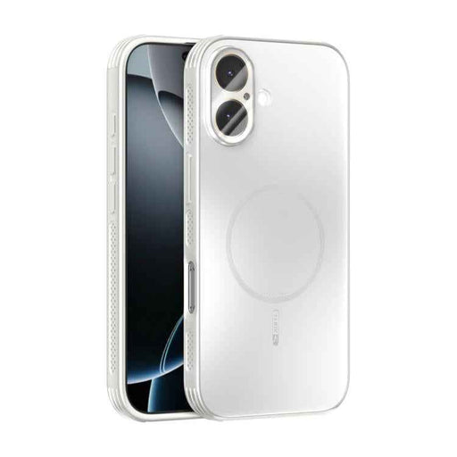 For iPhone 17 ABEEL Heat Dissipation Frosted MagSafe Phone Case with Lens Film(White)