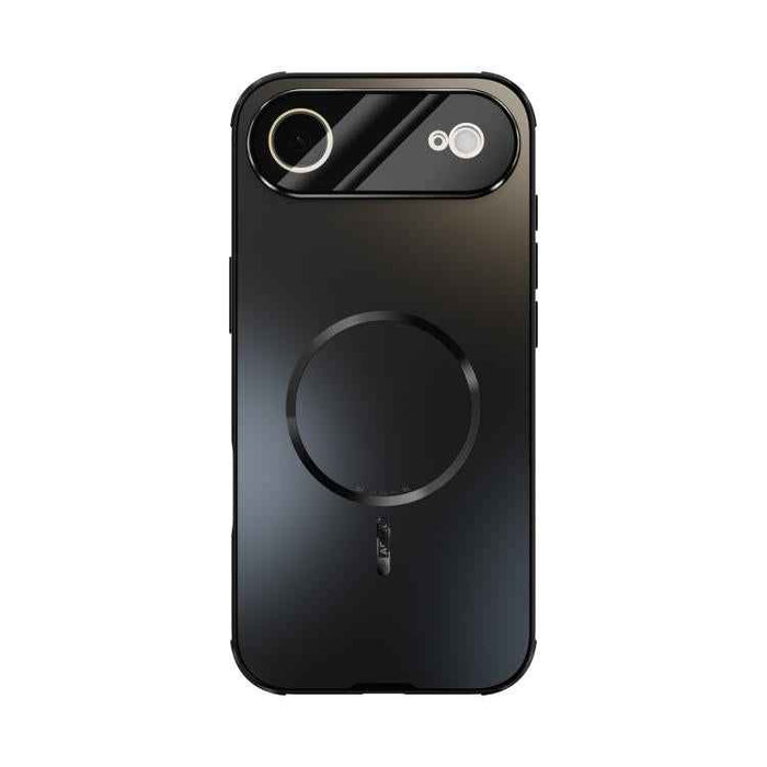 For iPhone 17 Air ABEEL Heat Dissipation Frosted MagSafe Phone Case with Lens Film(Black)