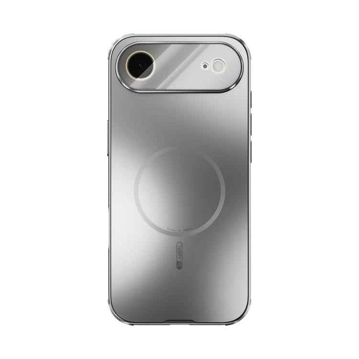 For iPhone 17 Air ABEEL Heat Dissipation Frosted MagSafe Phone Case with Lens Film(Silver)