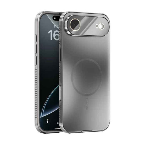 For iPhone 17 Air ABEEL Heat Dissipation Frosted MagSafe Phone Case with Lens Film(Silver)