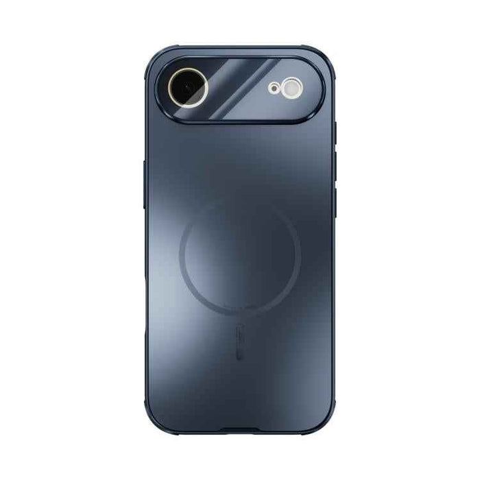 For iPhone 17 Air ABEEL Heat Dissipation Frosted MagSafe Phone Case with Lens Film(Dark Blue)