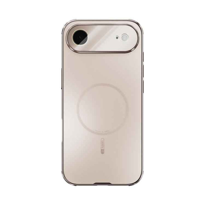 For iPhone 17 Air ABEEL Heat Dissipation Frosted MagSafe Phone Case with Lens Film(Rose Gold)