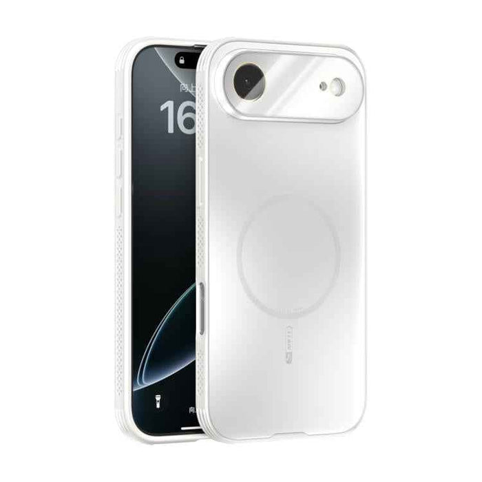 For iPhone 17 Air ABEEL Heat Dissipation Frosted MagSafe Phone Case with Lens Film(White)