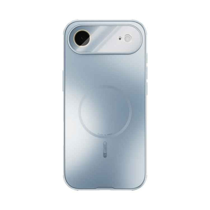 For iPhone 17 Air ABEEL Heat Dissipation Frosted MagSafe Phone Case with Lens Film(Light Blue)
