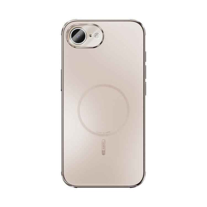 For iPhone 16e ABEEL Heat Dissipation Frosted MagSafe Phone Case with Lens Film(Rose Gold)
