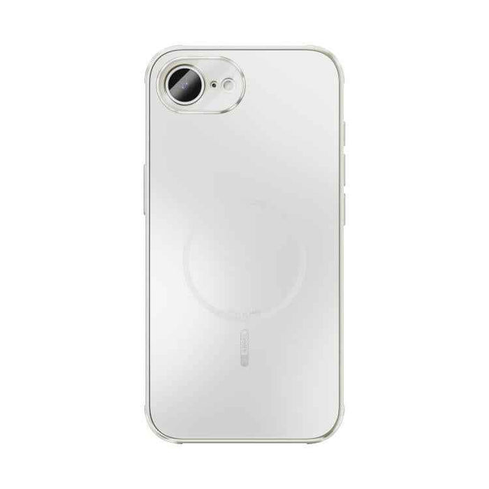 For iPhone 16e ABEEL Heat Dissipation Frosted MagSafe Phone Case with Lens Film(White)