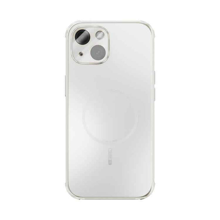 For iPhone 15 ABEEL Heat Dissipation Frosted MagSafe Phone Case with Lens Film(White)