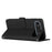 For iPhone 17 Air Skin Feel Heart Embossed Leather Phone Case with Long Lanyard(Black)