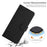 For iPhone 17 Air Skin Feel Heart Embossed Leather Phone Case with Long Lanyard(Black)