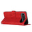 For iPhone 17 Air Skin Feel Heart Embossed Leather Phone Case with Long Lanyard(Red)