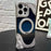 For iPhone 16 Pro Metal Frameless 360 Degree Rotation Holder MagSafe Phone Case(Silver)