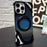 For iPhone 16 Pro Metal Frameless 360 Degree Rotation Holder MagSafe Phone Case(Black)