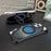 For iPhone 16 Pro Metal Frameless 360 Degree Rotation Holder MagSafe Phone Case(Black)
