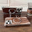 For iPhone 16 Pro Walnut Metal Frameless 360 Degree Rotation Holder MagSafe Phone Case(Silver)