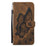 For iPhone 17 Retro Skin Feel Butterflies Embossing Horizontal Flip Leather Phone Case(Brown)