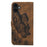 For iPhone 17 Retro Skin Feel Butterflies Embossing Horizontal Flip Leather Phone Case(Brown)