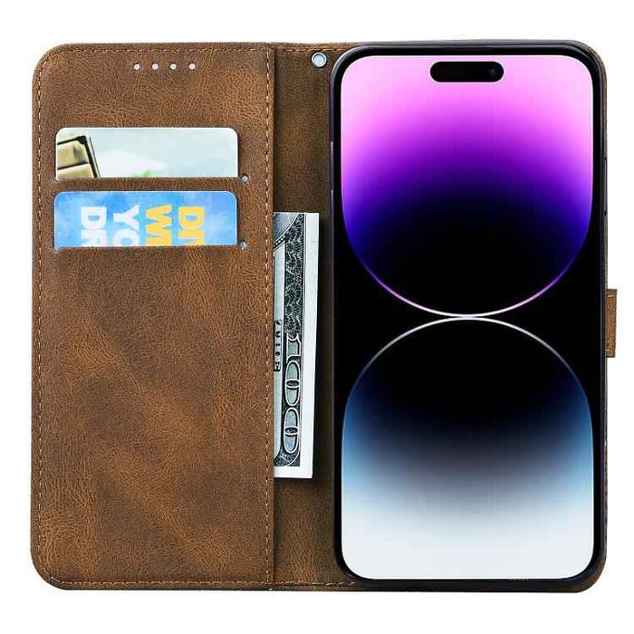 For iPhone 17 Retro Skin Feel Butterflies Embossing Horizontal Flip Leather Phone Case(Brown)