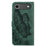 For iPhone 17 Air Retro Skin Feel Butterflies Embossing Horizontal Flip Leather Phone Case(Green)