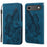 For iPhone 17 Air Retro Skin Feel Butterflies Embossing Horizontal Flip Leather Phone Case(Blue)