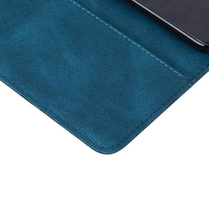 For iPhone 17 Air Retro Skin Feel Butterflies Embossing Horizontal Flip Leather Phone Case(Blue)