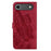 For iPhone 17 Air Retro Skin Feel Butterflies Embossing Horizontal Flip Leather Phone Case(Red)