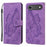 For iPhone 17 Air Retro Skin Feel Butterflies Embossing Horizontal Flip Leather Phone Case(Purple)
