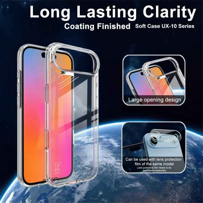 For iPhone 17 Air imak UX-10 Series Transparent Shockproof TPU Phone Case(Transparent)